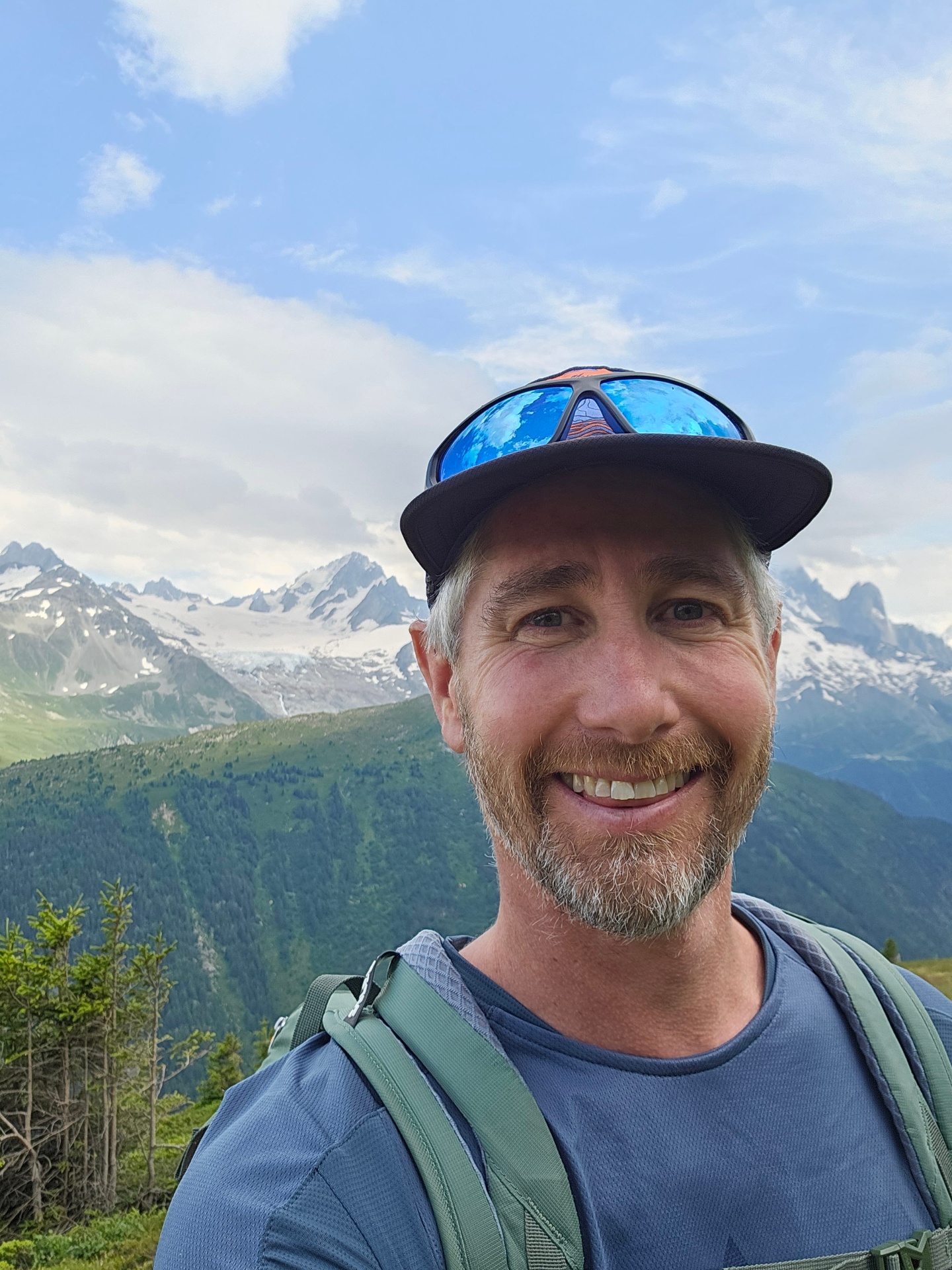 Tom Goldstein in the mountains above Chamonix